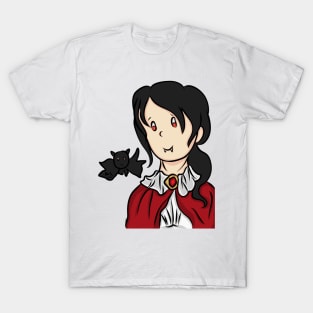 Cute vampire halloween illustration T-Shirt